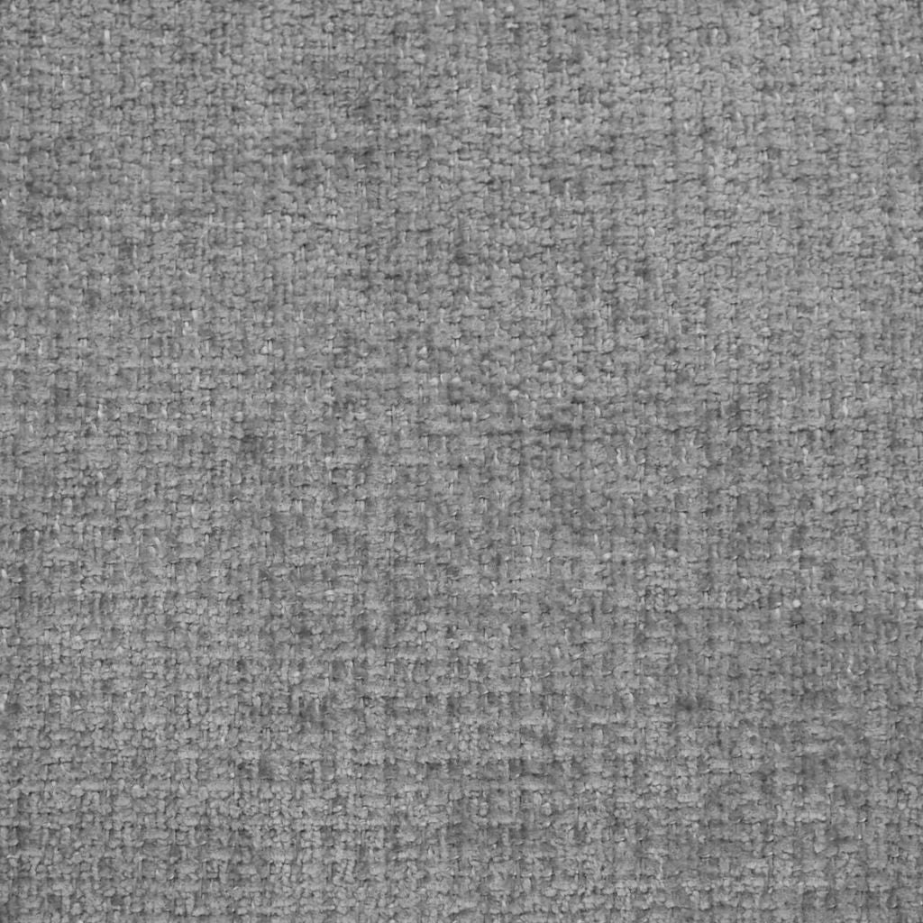 Close up showcasing just how gorgeous the grey chenille fabric used is 