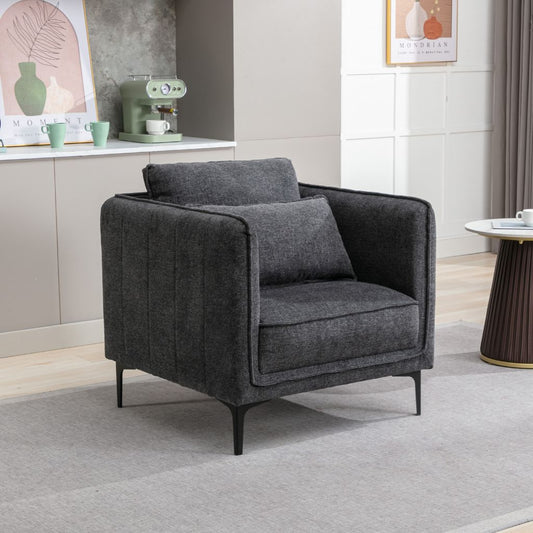 Landon Dark Grey 1 Seater Sofa