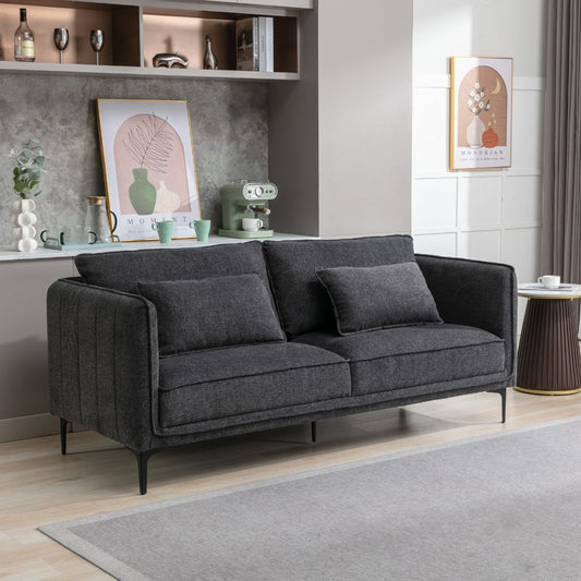 Landon Dark Grey 3 Seater Sofa