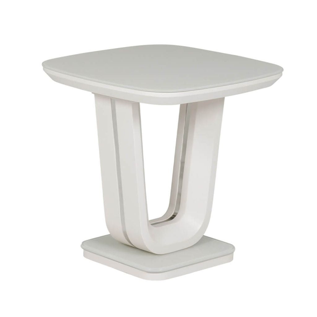 Lazzaro Light Grey Lamp Table