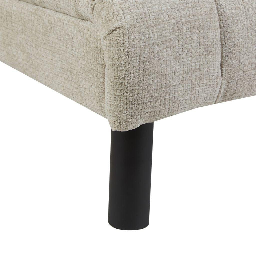 sleek black wooden legs complete the elegant lily accent chair 