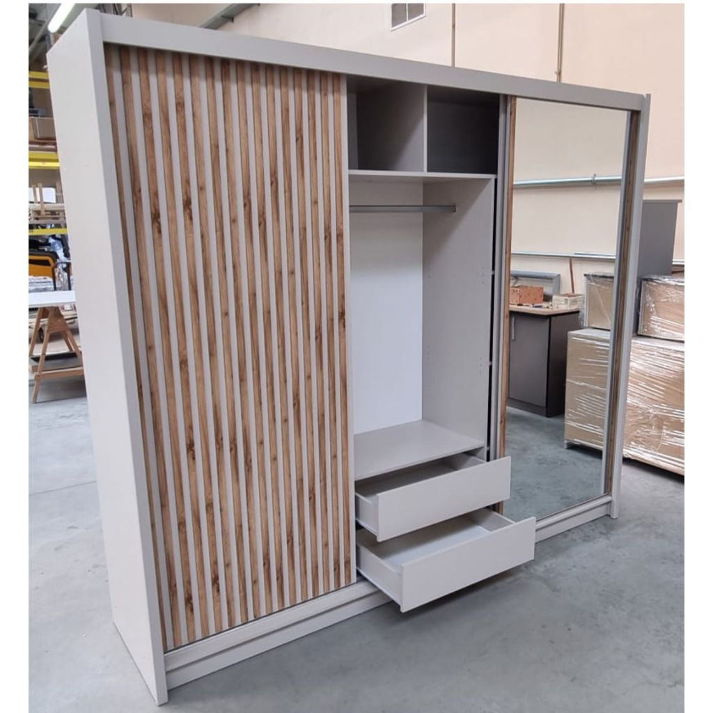 London 2.5m Cashmere Sliding Wardrobe