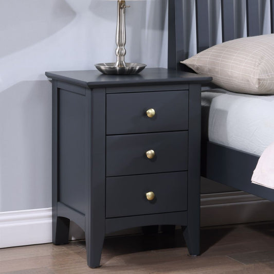 Luciana Off Black Large Nightstand