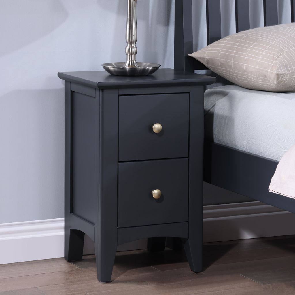 Luciana Off Black Small Nightstand