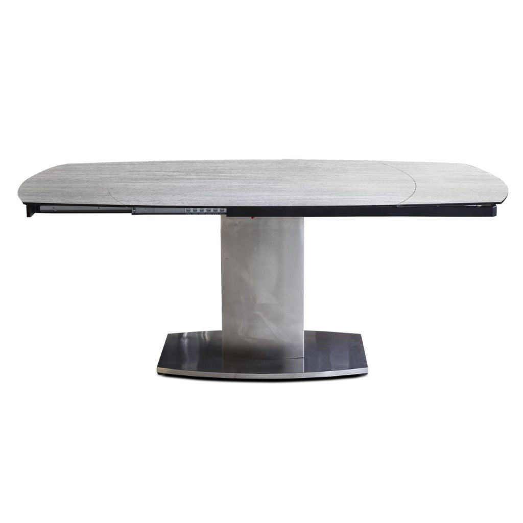 Magnum Smoke 1.2m Extending Dining Table Front