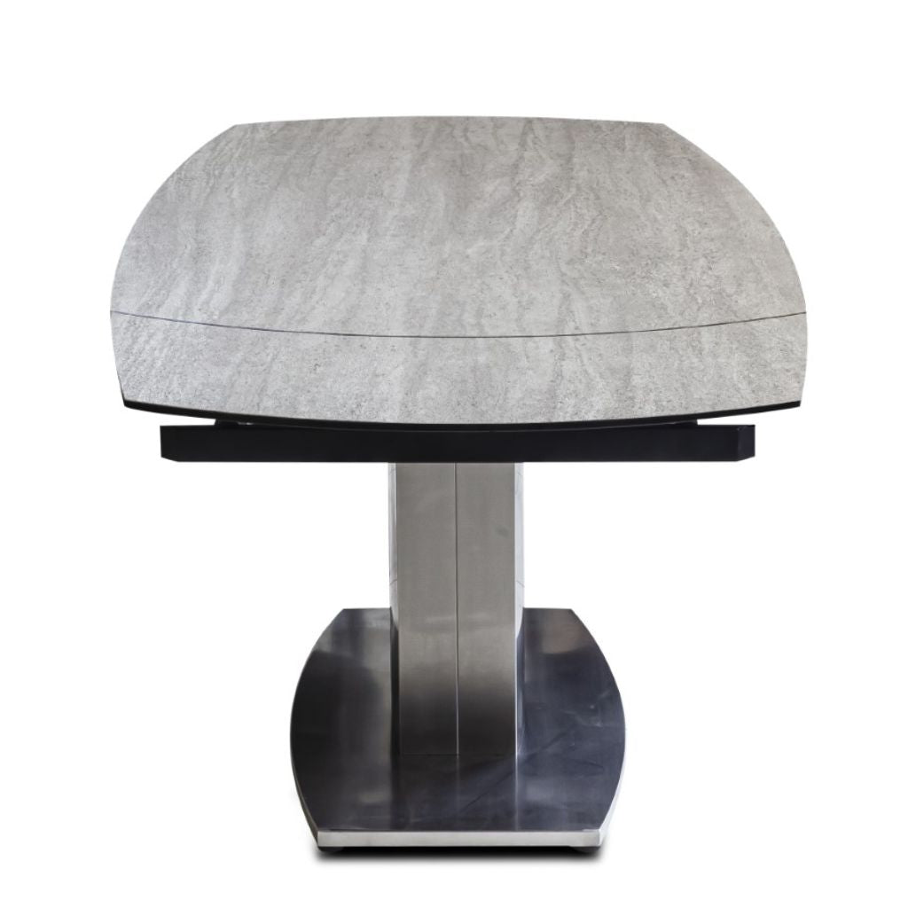 Magnum Smoke 1.2m Extending Dining Table Side