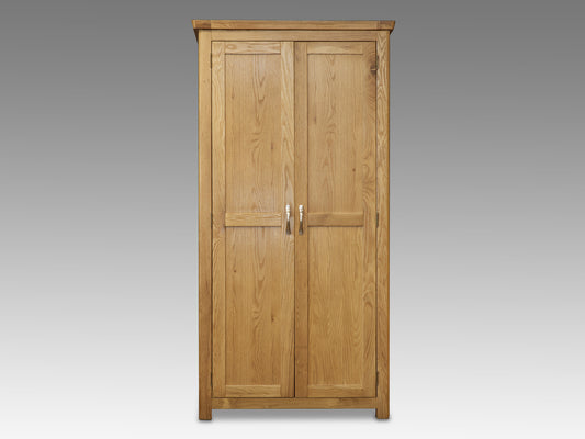 Manhattan 2-Door Oak Wardrobe by HoneyB