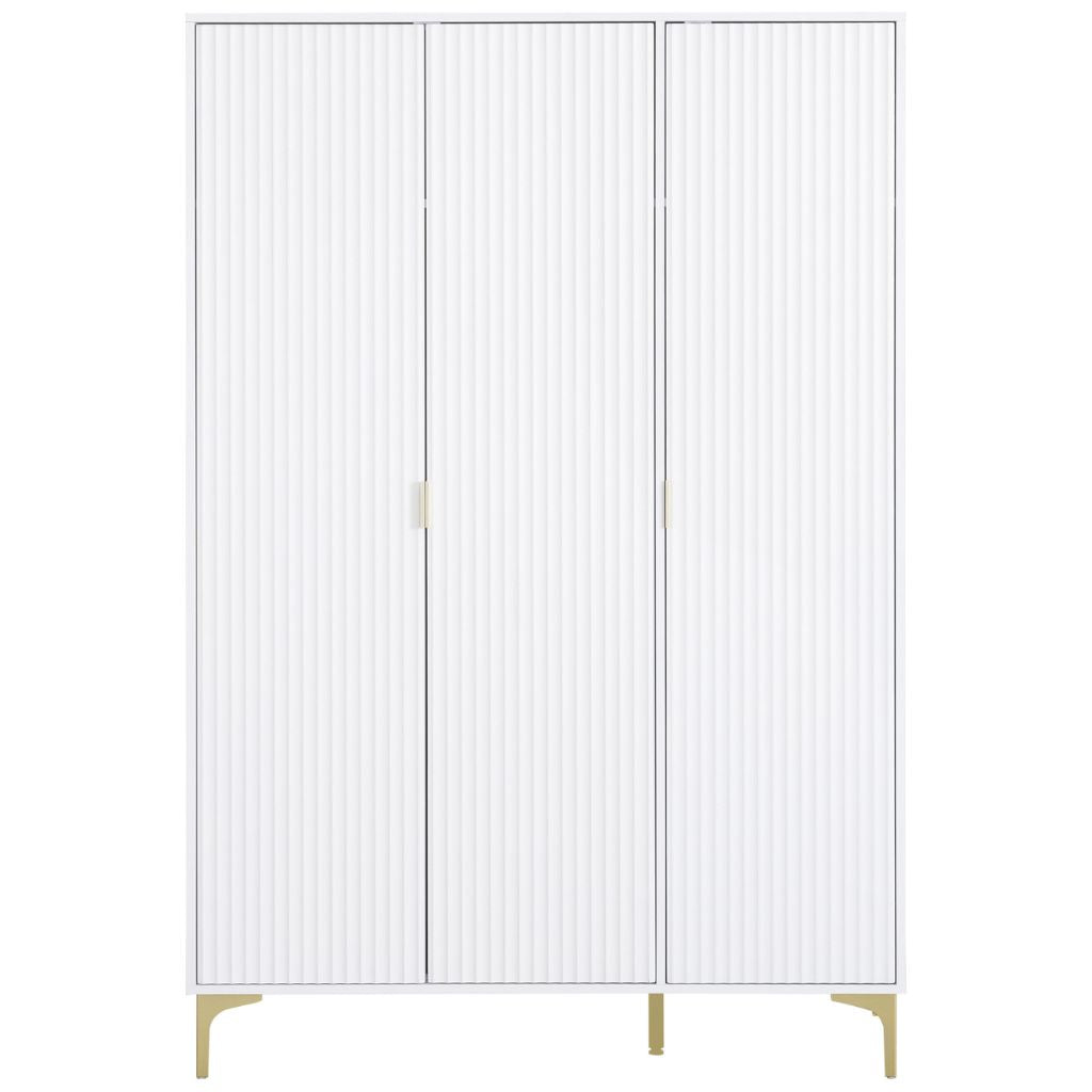 Miami White 3 Door Wardrobe
