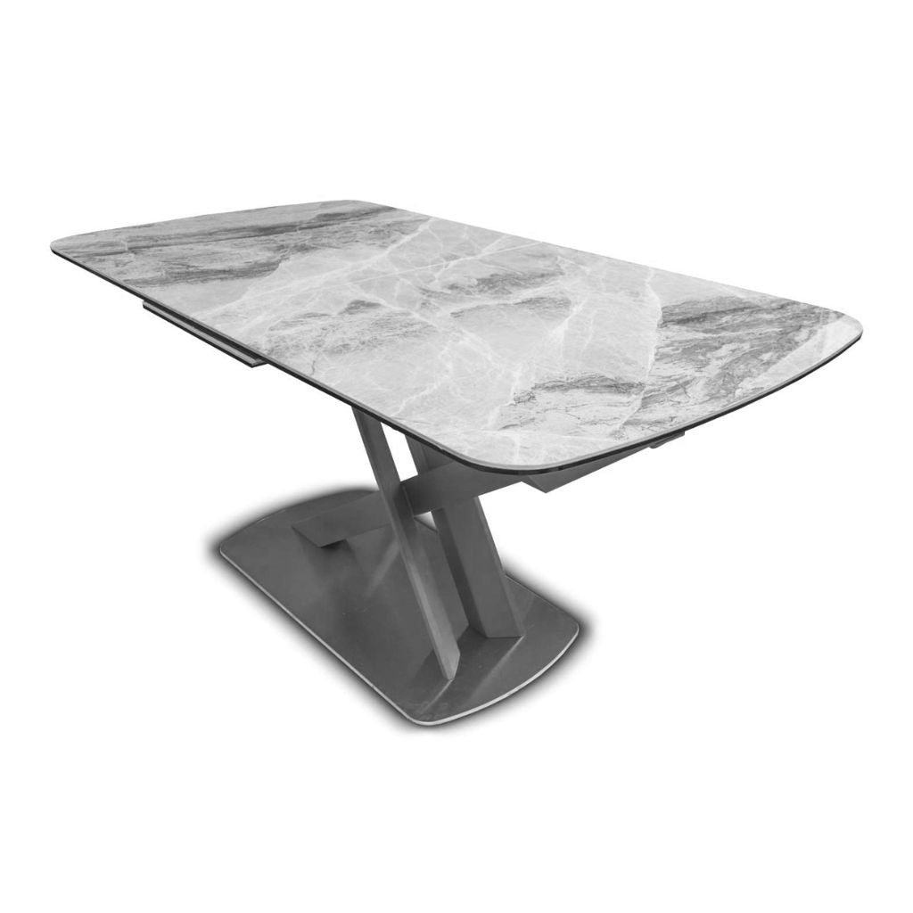 Mirage Light Grey 1.6m Extending Dining Table