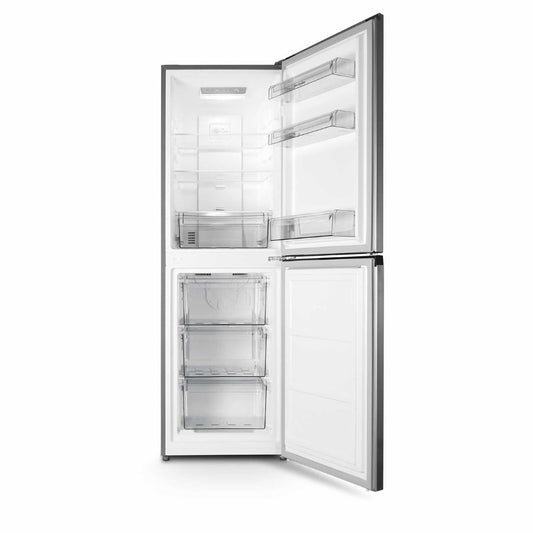 Montpellier Silver MNF167ES Fridge Freezer Open