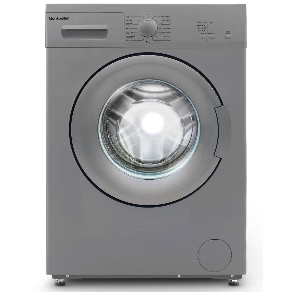 Montpellier MWM61200S Silver 6kg Washing Machine