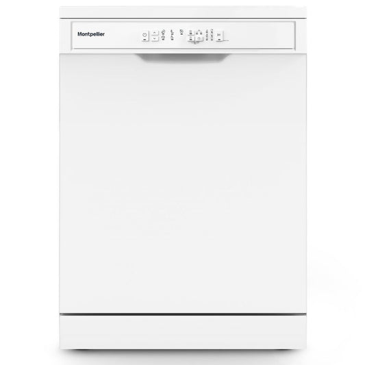 Montpellier White MDWD1354W 60cm Freestanding Dishwasher 