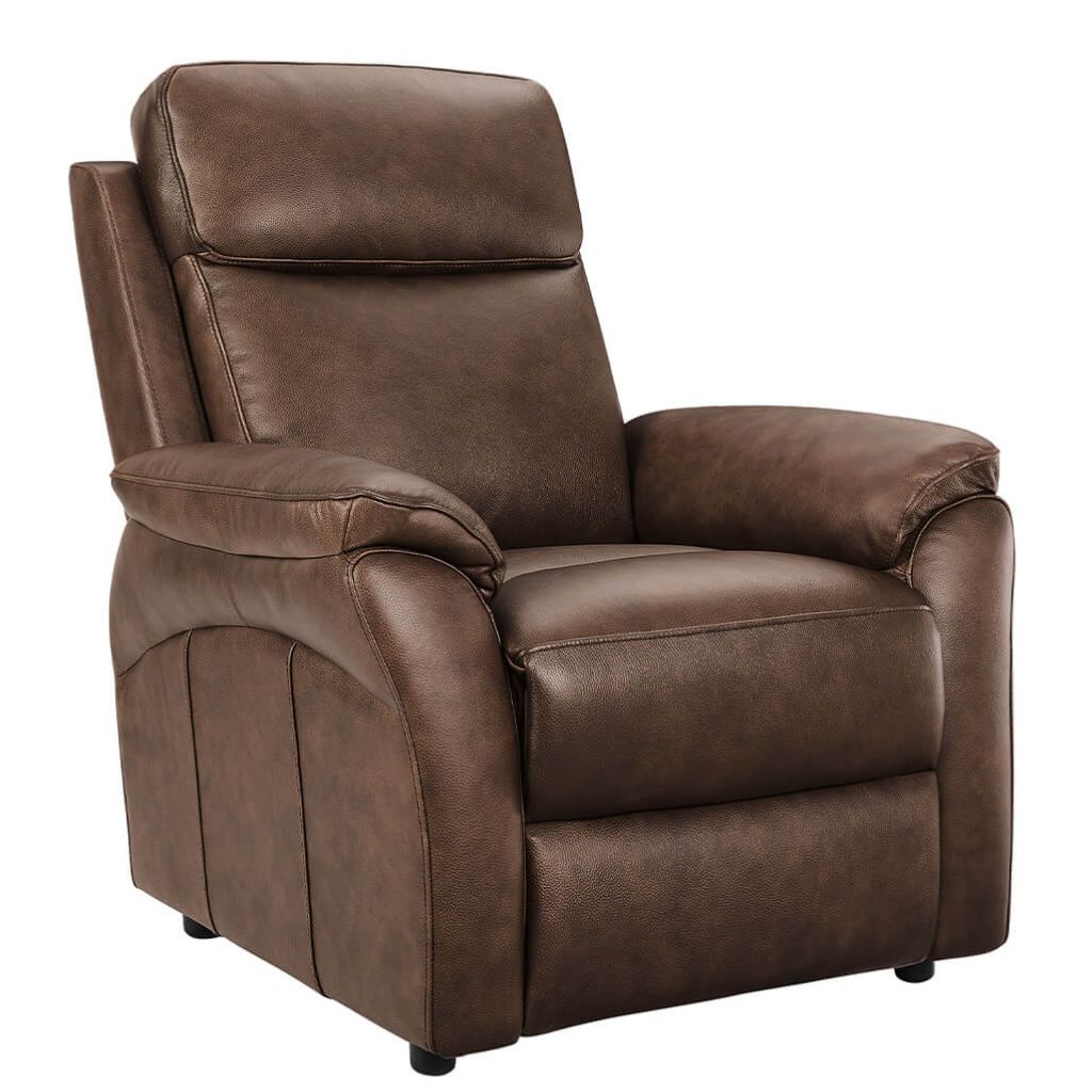 Nardo Brown Leather 1 Seater