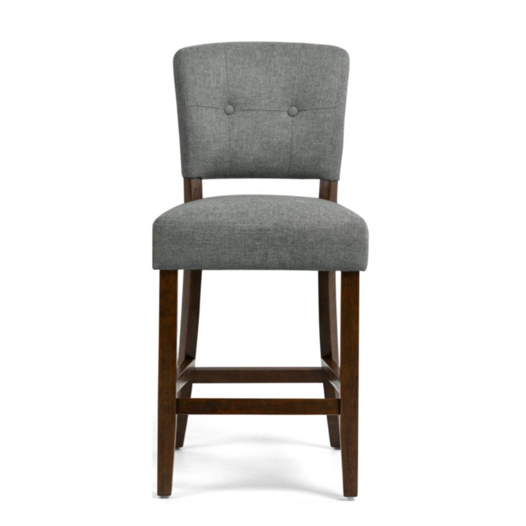 Oakridge Grey Fabric Counter Stool