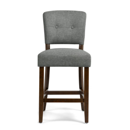 Oakridge Grey Fabric Counter Stool