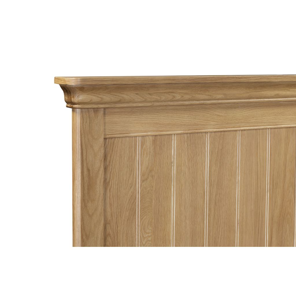 Oslo Light Oak Bedframe Headboard