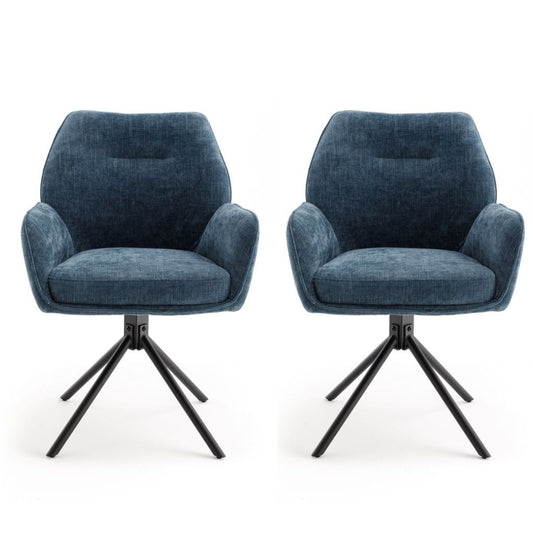 Pair of Treviso Blue Dining Chairs by Balmoral