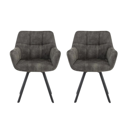 Pair of Jade Olive Dining Chairs by Annaghmore