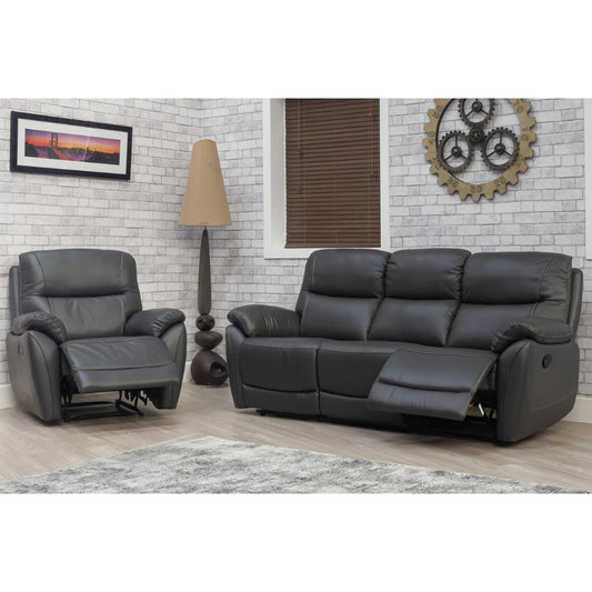 Pandora Dark Grey Reclining3 Seater + 1 Seater