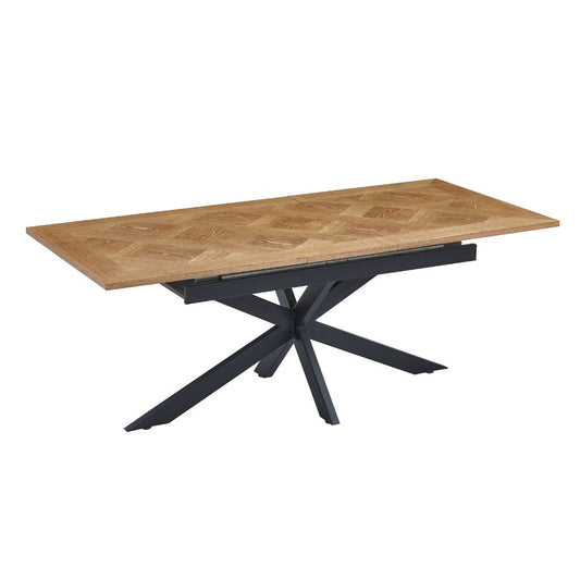 Patti 1.6m Extending Oak Dining Table Angle