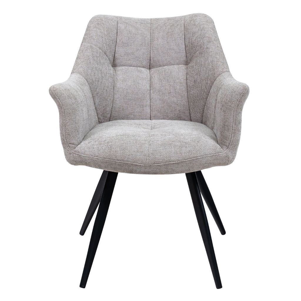 Potenza Grey Fabric Dining Chair