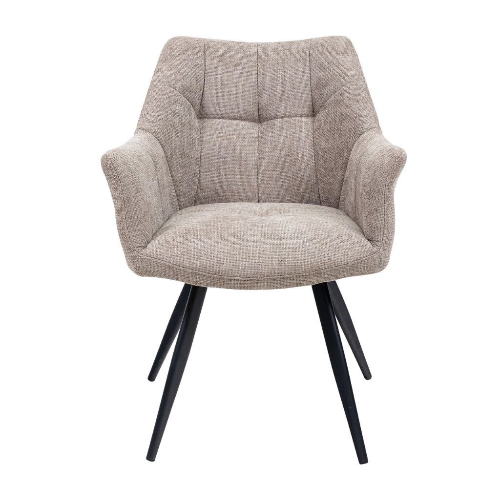 Potenza Taupe Fabric  Dining Chair
