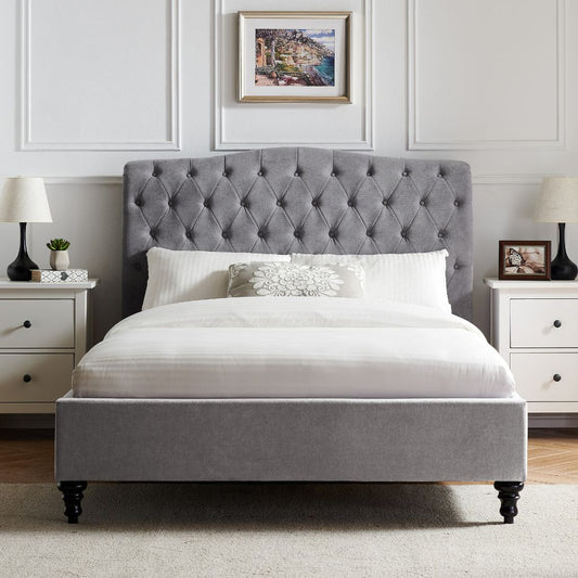 Rosa Light Grey Bedframe