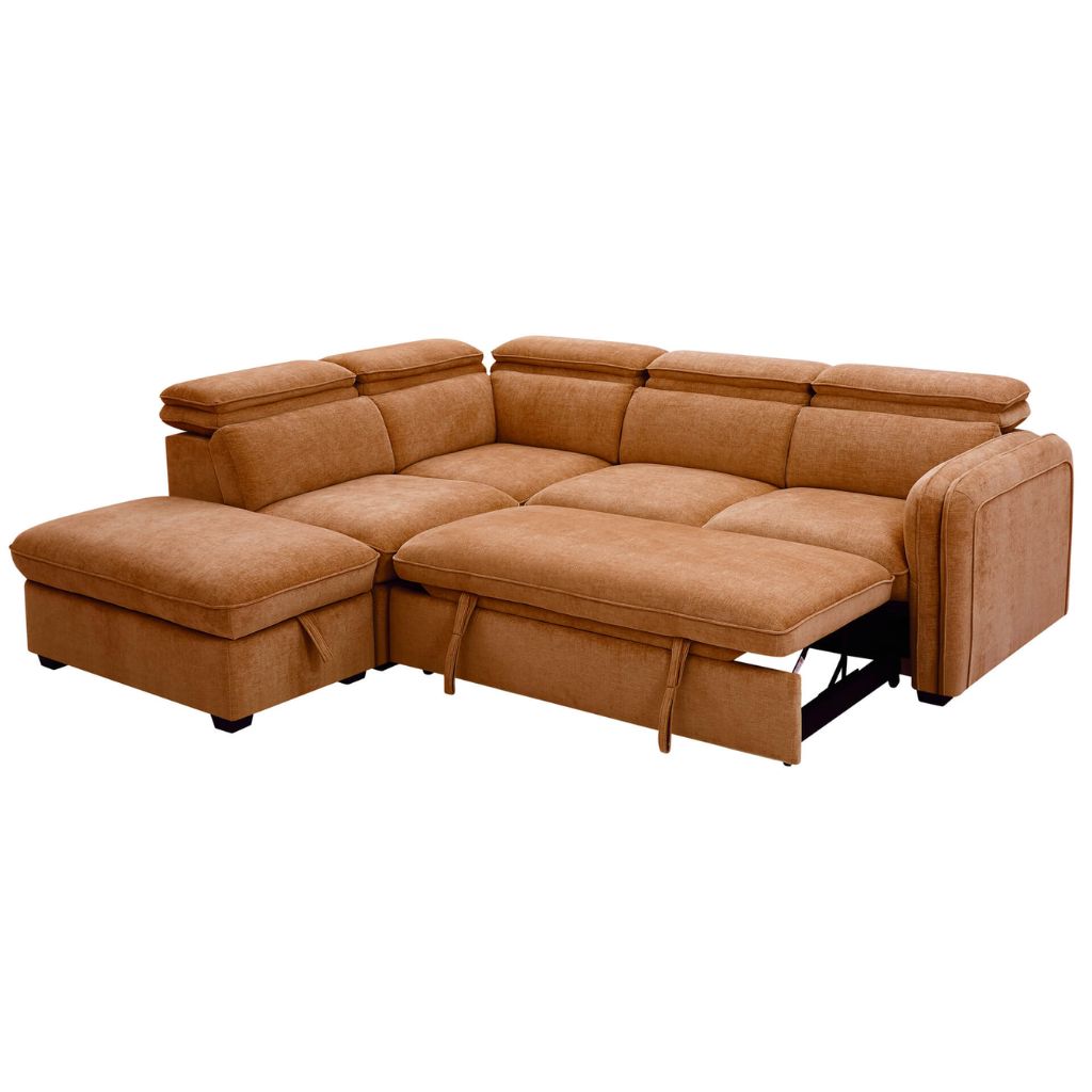 A beautiful sofa bed with pocket sprung seats and beautiful piping details.