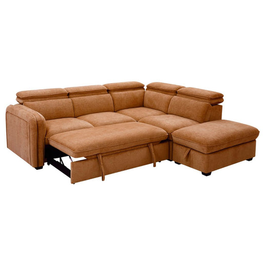Pull out straps transform this sofa into a generous bed perfect for guests.