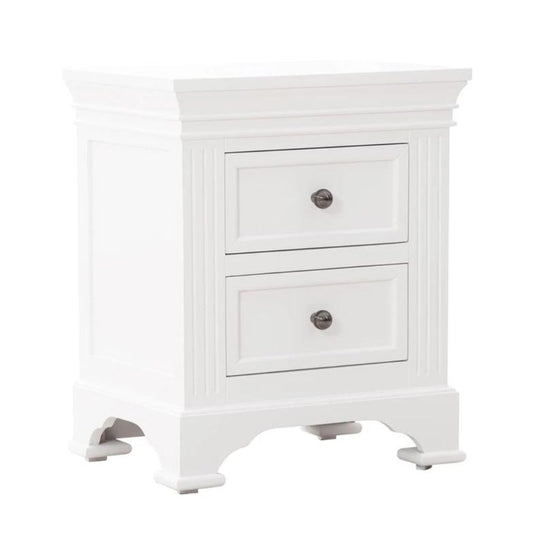 Sam White Bedside Table