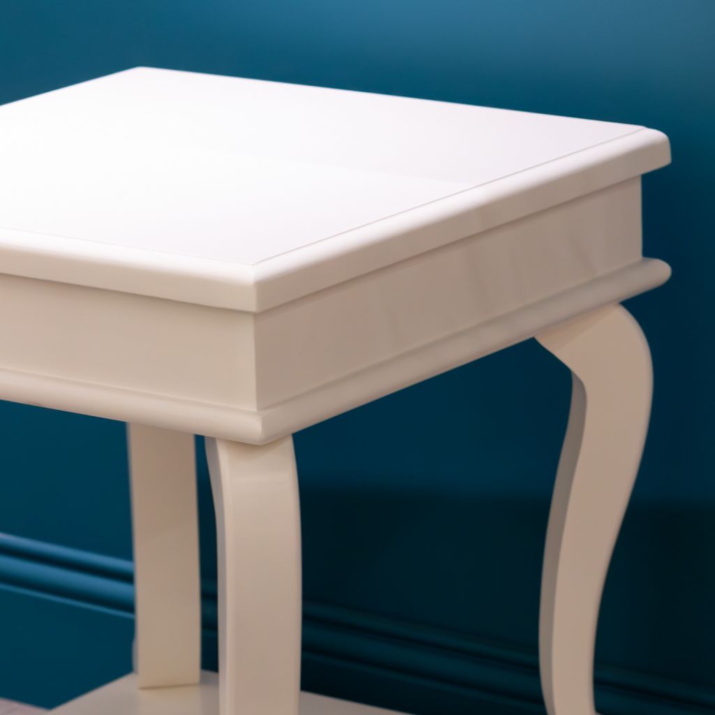 Scroll Ivory End Table Edge