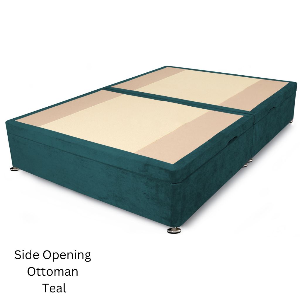 Evolve Side Opening Ottoman Divan Base Teal