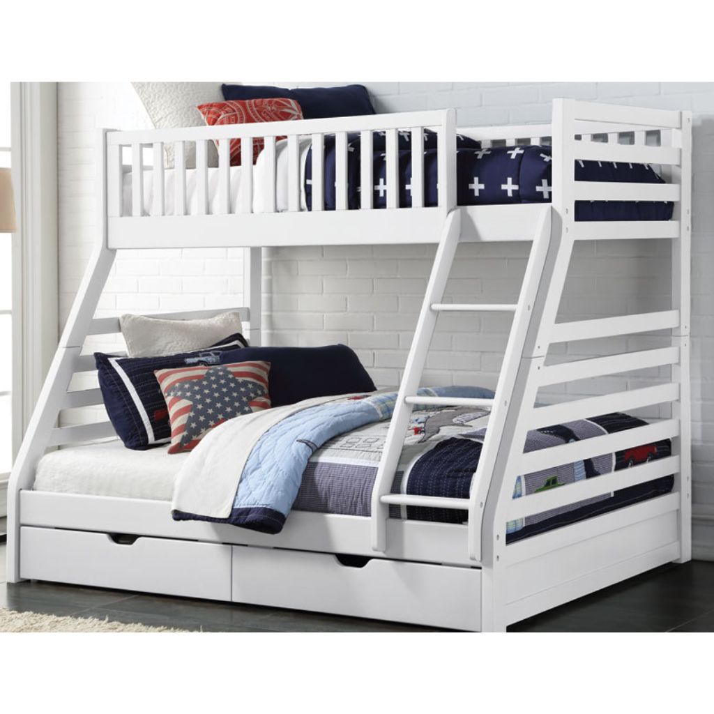 States White Triple Sleeper Bed