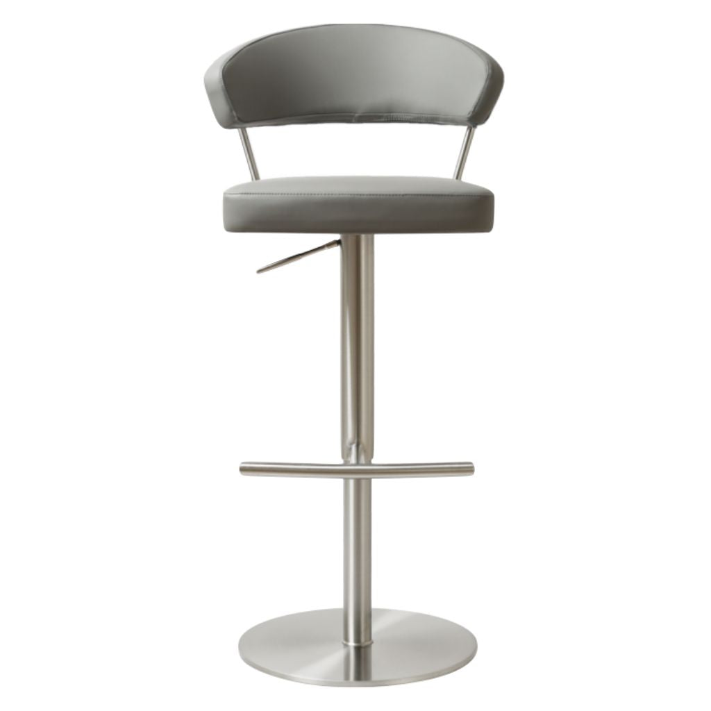 Strata Steel Grey PU Bar Stool
