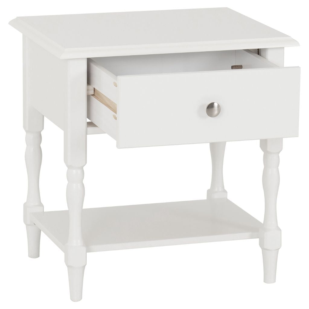 Stratford 1 Drawer Side Table Drawer Open