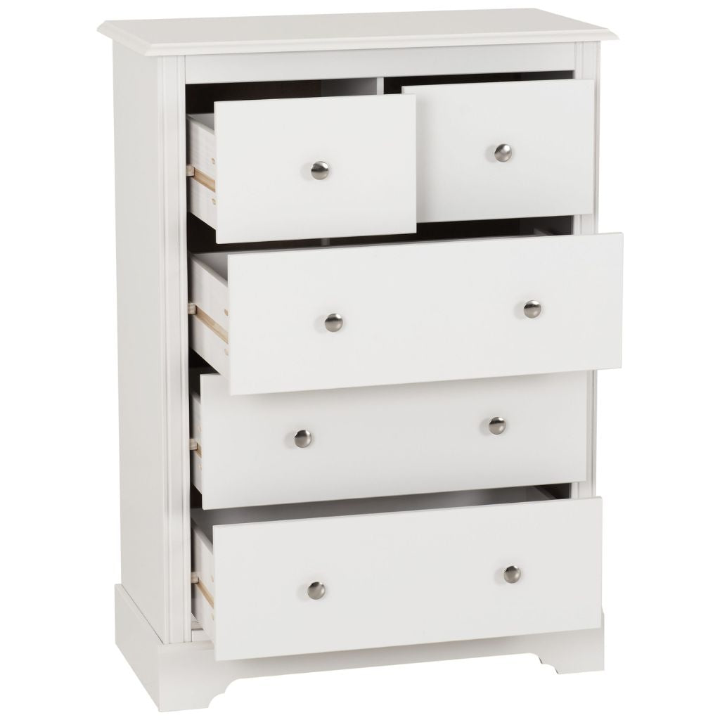 Stratford 3+2 Drawer Chest Drawers Open