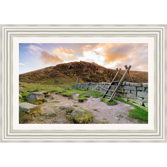 Sunset at the Mourne Mountains Framed Picture