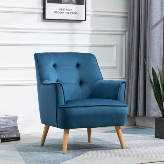 Tara Navy Accent Chair Room