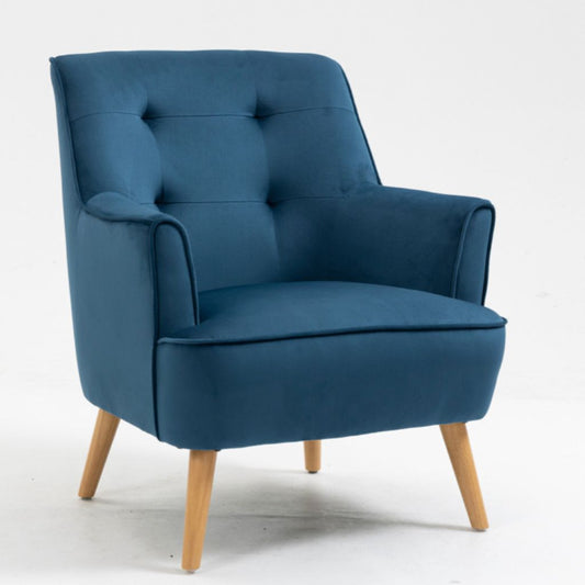 Tara Navy Accent Chair Angle