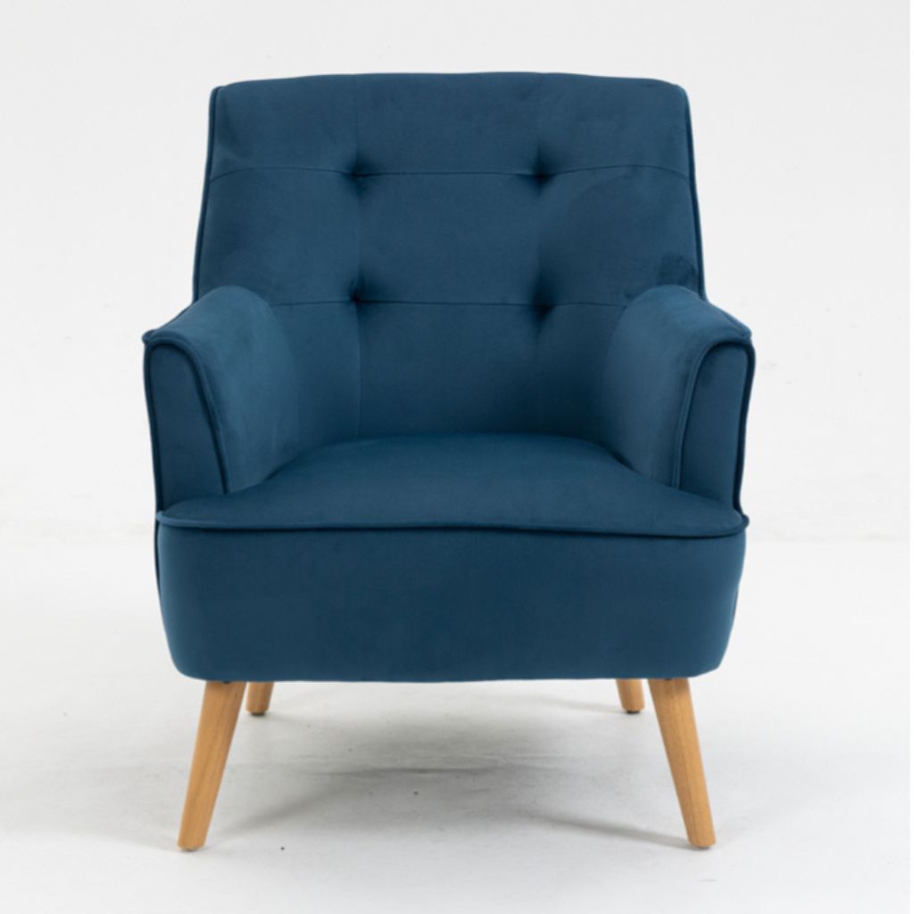 Tara Navy Accent Chair Front