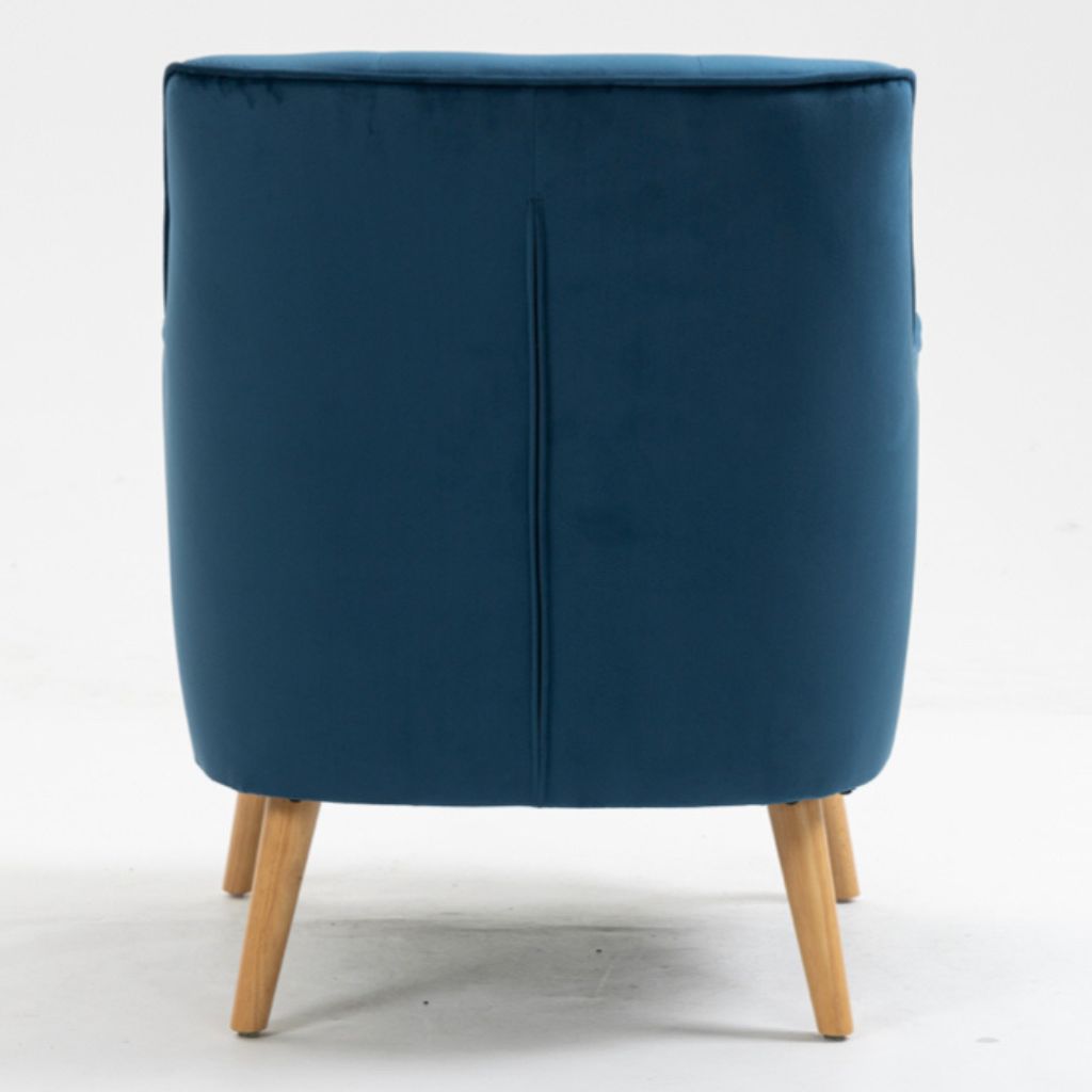 Tara Navy Accent Chair Back