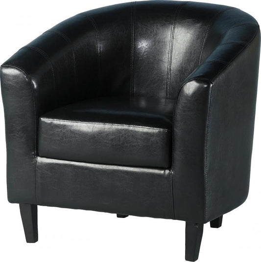 Tempo Tub Chair Black by Wholesale Beds