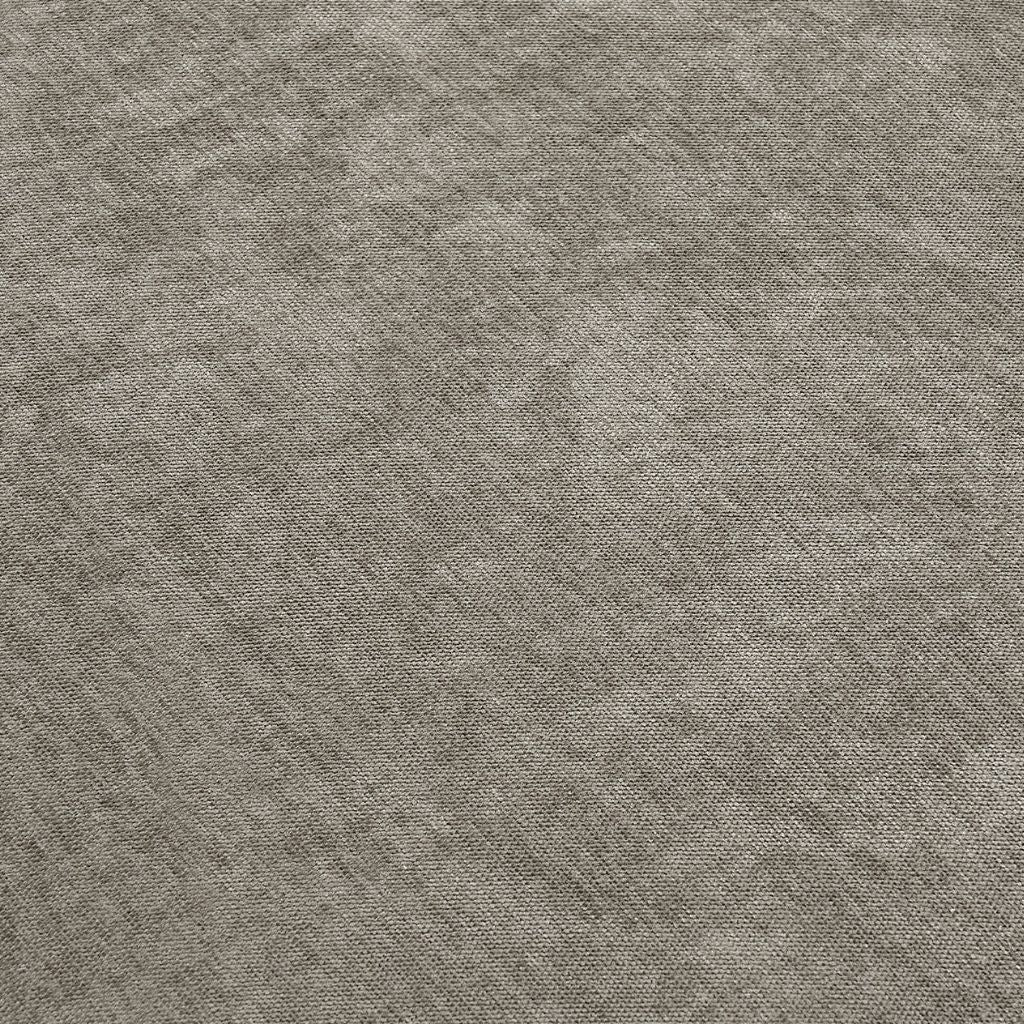 Close up of the beautiful and soft fabric used in the toby in shade grey.