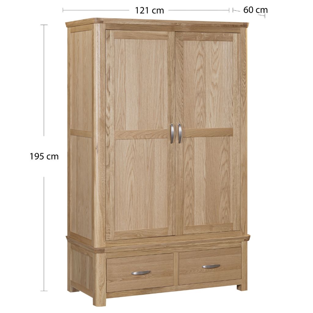 Exact dimensions of the Robe 
W121 x D60 x H195cm