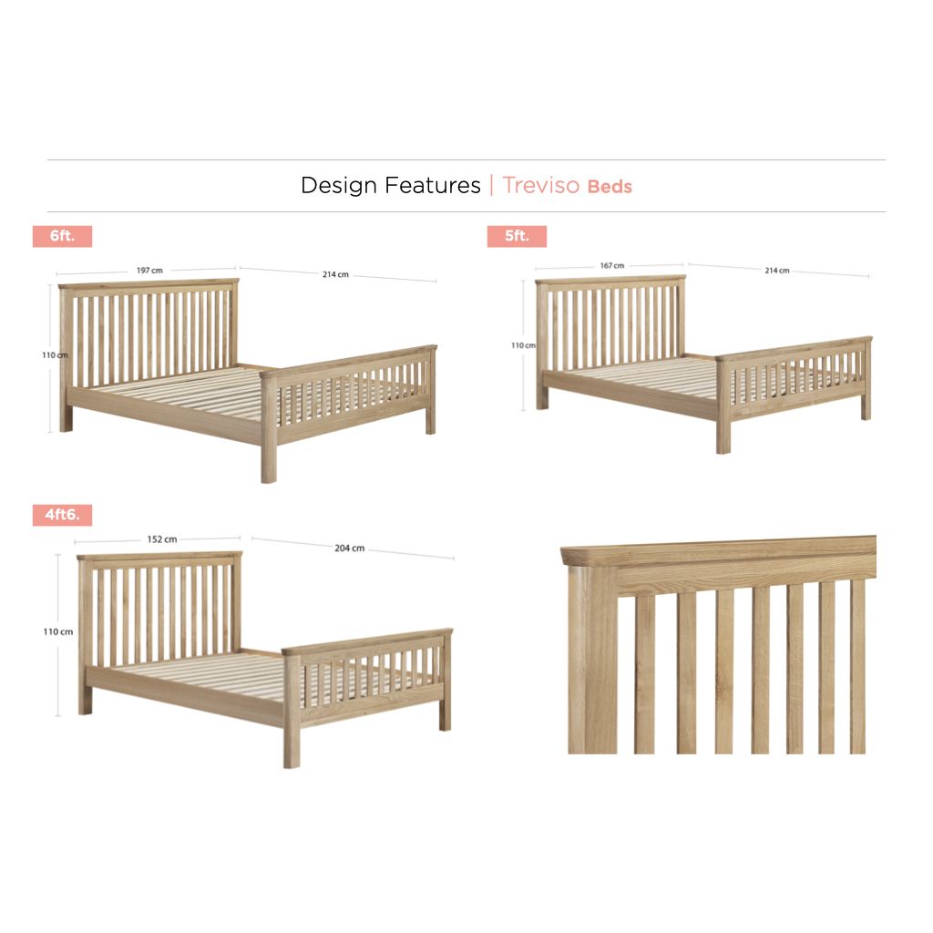 Dimensions of the 3 different sizes available