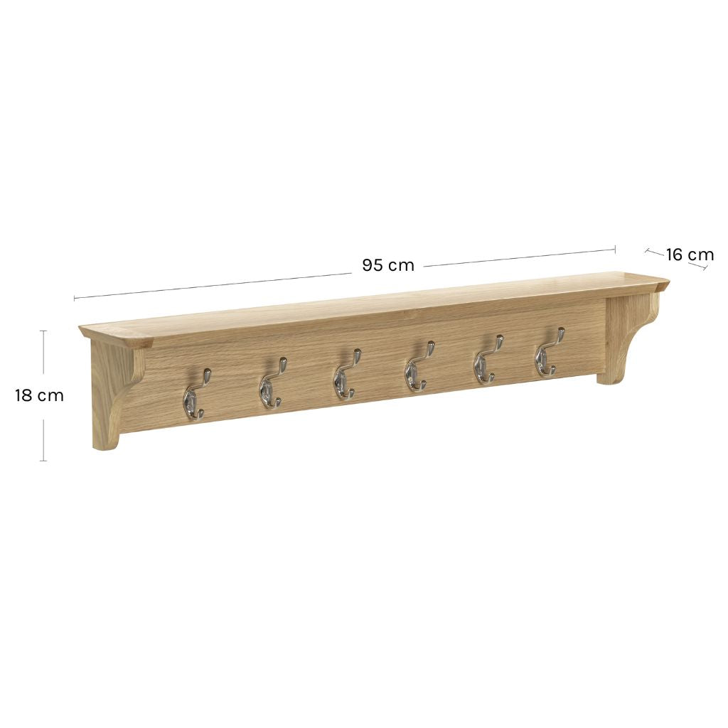 Exact dimensions of the oat rack
W95 x D16 x H18cm