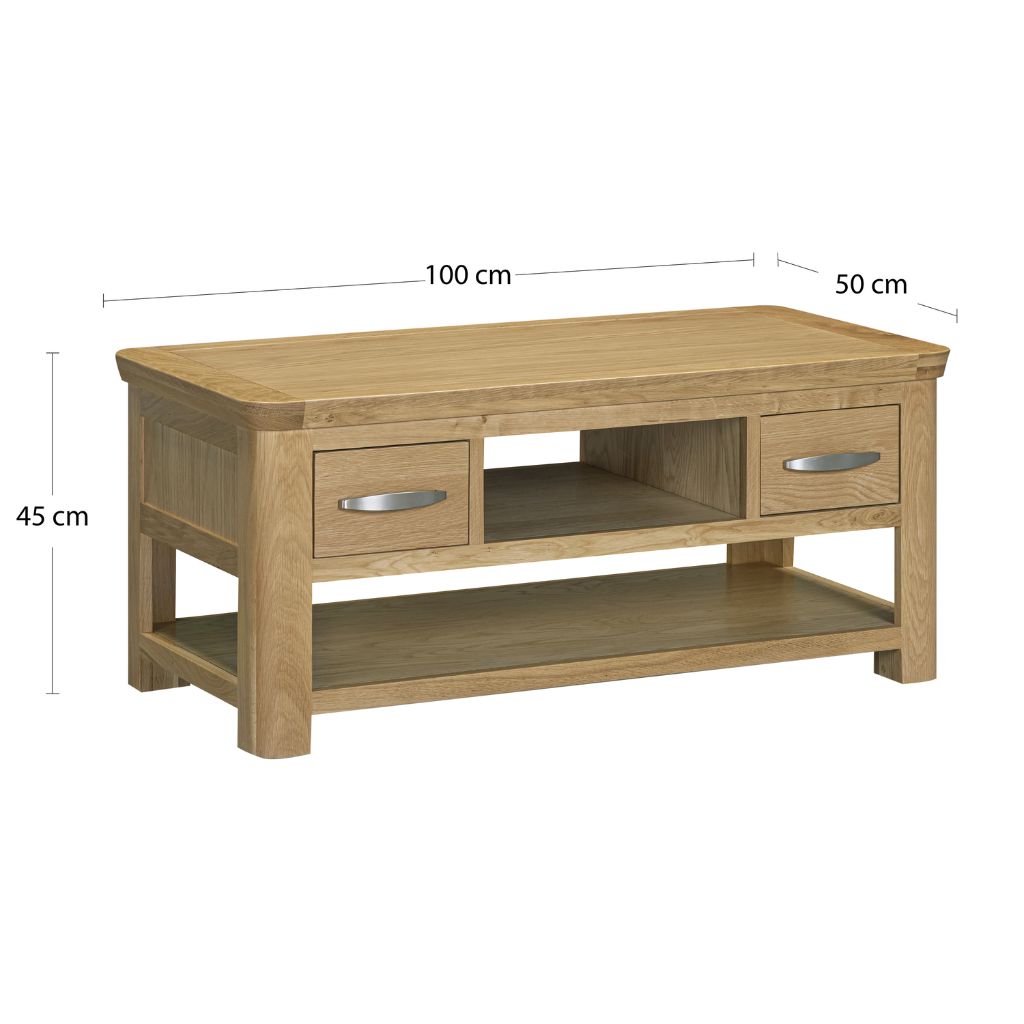 exact dimensions of the Treviso coffee table 
W100cm x D50cm H45cm