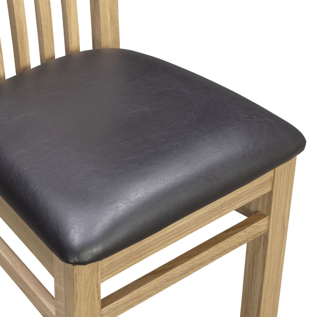 cushioned seats add extra comfort when dining