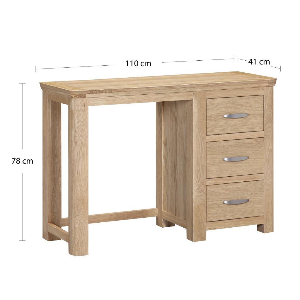 Exact dimensions of the dressing Table
W110 x D41 x H78cm