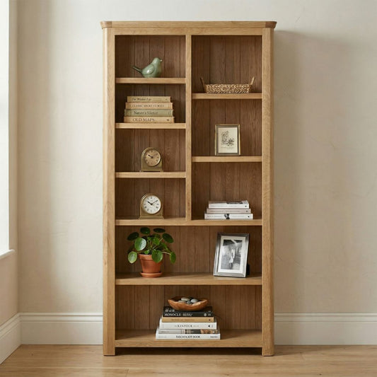 contrasting shelves give the Treviso bookcase an eye-catching appearance